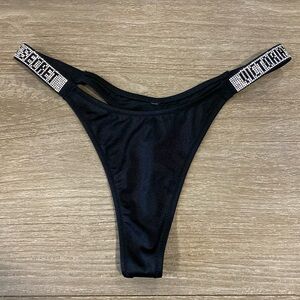 Victoria’s Secret shine strap thong bikini bottom size small